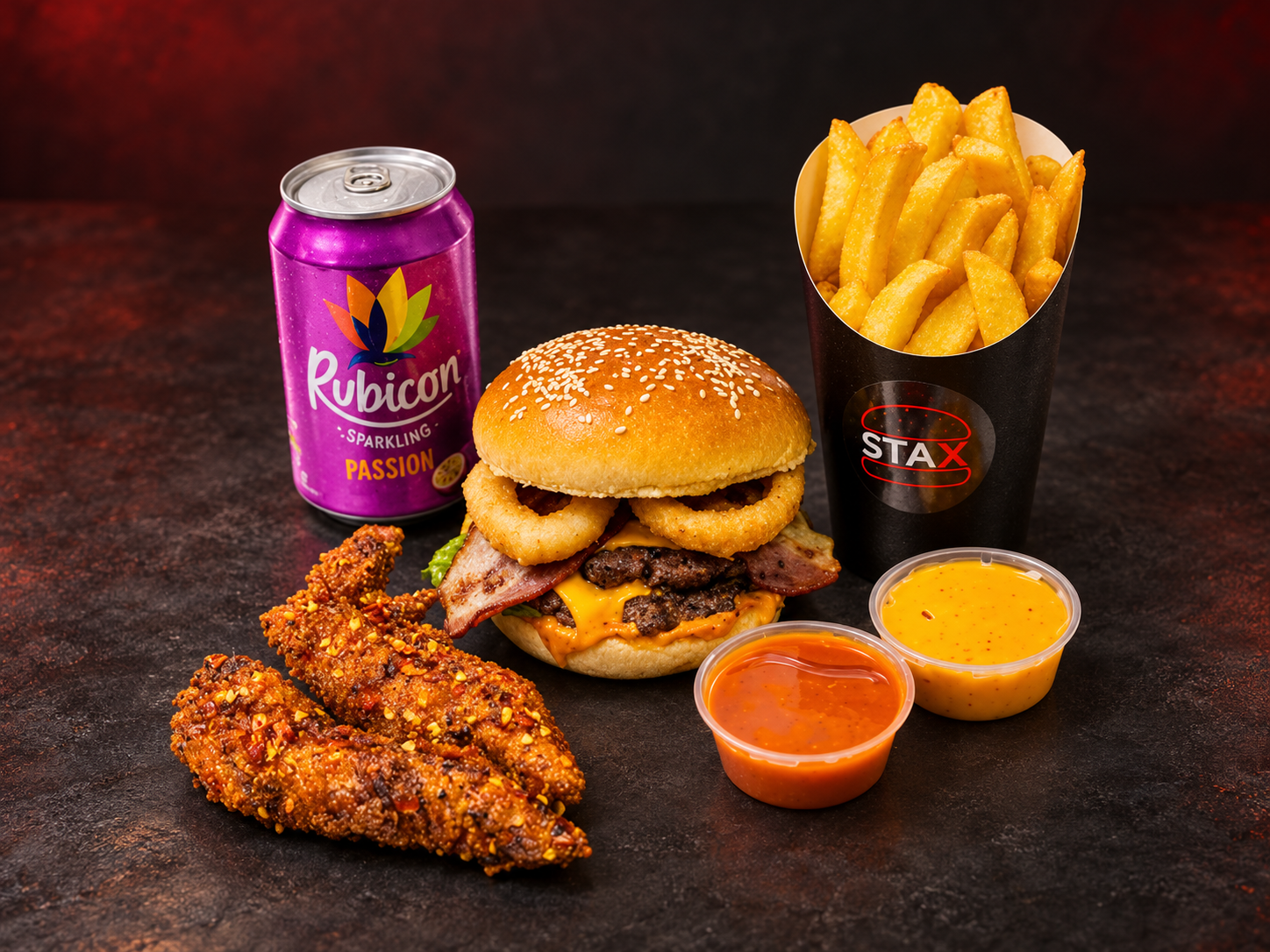 Stax burger and comfort-food box